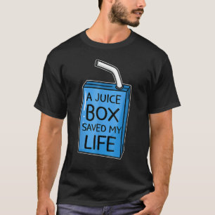 Diabetes Awareness Blue Ribbon A Juice Box Saved T-Shirt