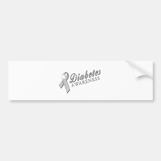 Diabetes Awareness Bumper Sticker (Front)