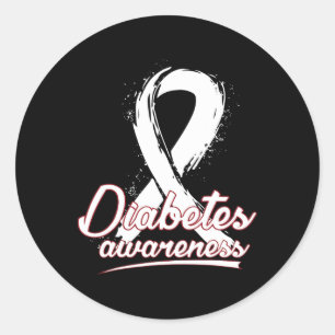 Diabetes Awareness Cancer Awareness Classic Round Sticker