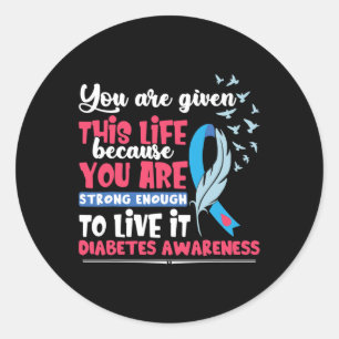 Diabetes Awareness Classic Round Sticker