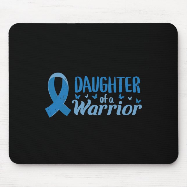 Diabetes Awareness Daughter Of A Warrior T1 T2  Mouse Mat (Front)