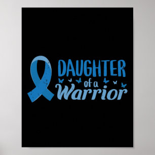Diabetes Awareness Daughter Of A Warrior T1 T2 Poster