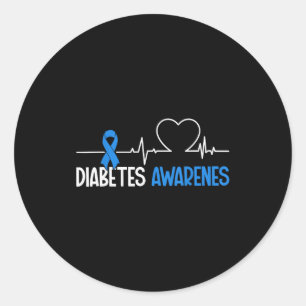 Diabetes Awareness Day World Diabetes Month Classic Round Sticker