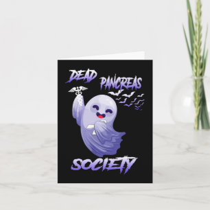 Diabetes Awareness Dead Pancreas Society Ghost Hal Card