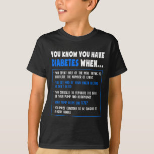 Diabetes Awareness Diabetes Type 1 Fun Pun Or Quot T-Shirt