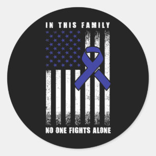 Diabetes Awareness Family Design - Diabetic Suppor Classic Round Sticker