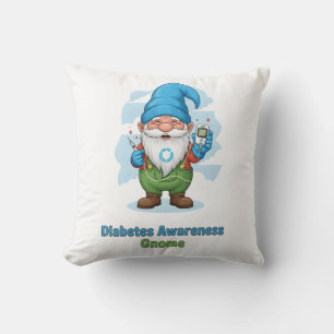 Diabetes Awareness Gnome PNG   Cute Diabetes  Cushion