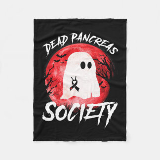 Diabetes Awareness Halloween Dead Pancreas Society Fleece Blanket