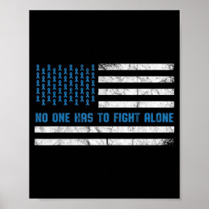 Diabetes Awareness Has To Fight Alone Aamerican Poster
