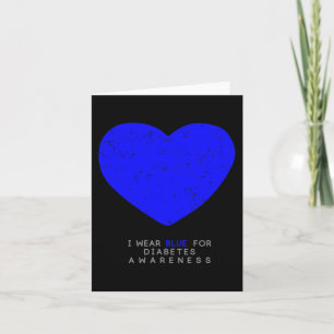 Diabetes Awareness  Heart Card