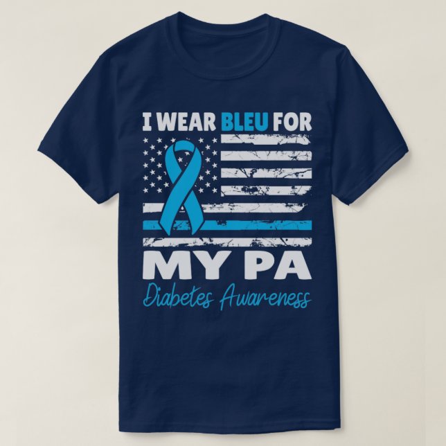 Diabetes Awareness In November We Wear Blue For My T-Shirt (Design Front)