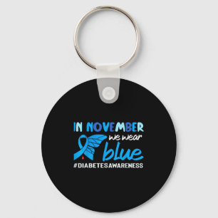 Diabetes Awareness In November We Wear Blue Key Ring