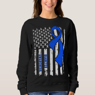 Diabetes Awareness In November We Wear Blue Sweatshirt