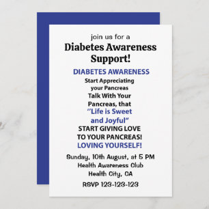 Diabetes Awareness Invitation