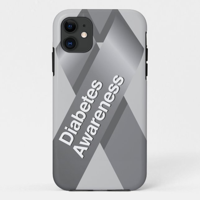 Diabetes Awareness iphone case (Back)