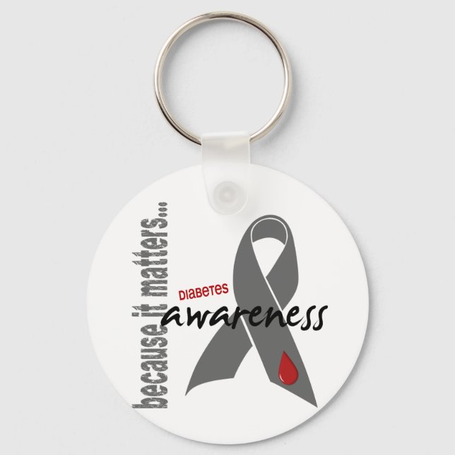 Diabetes Awareness Key Ring (Front)