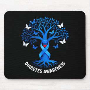 Diabetes Awareness Month Diabetic Blue Mouse Mat