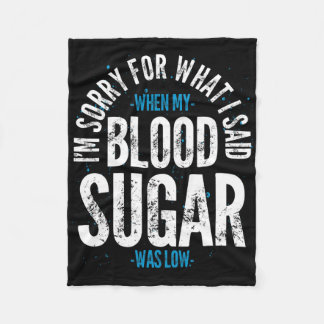 Diabetes Awareness Month Diabetic Fun Diabetes Awa Fleece Blanket