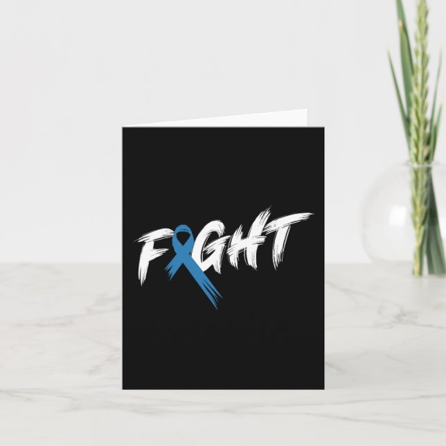 Diabetes Awareness Month Fight Vintage T1 T2  Card (Front)