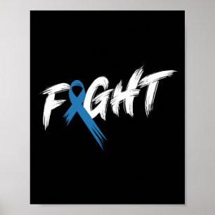 Diabetes Awareness Month Fight Vintage T1 T2 Poster