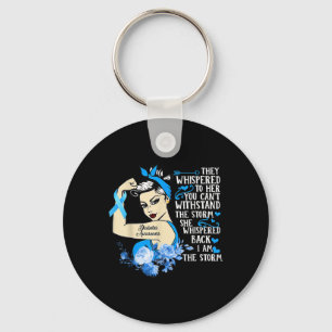 Diabetes Awareness Month For Powerful Warrior Wome Key Ring