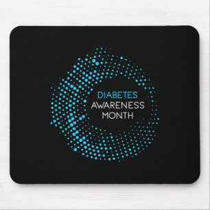 Diabetes Awareness Month For T1 and T2 Diabetics Mouse Mat