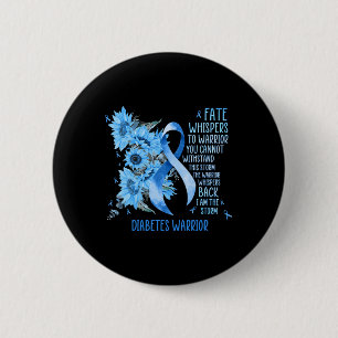 Diabetes Awareness Month Gifts For Powerful Warrio 6 Cm Round Badge