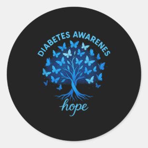 Diabetes Awareness Month Hope For Type 1 Diabetes Classic Round Sticker
