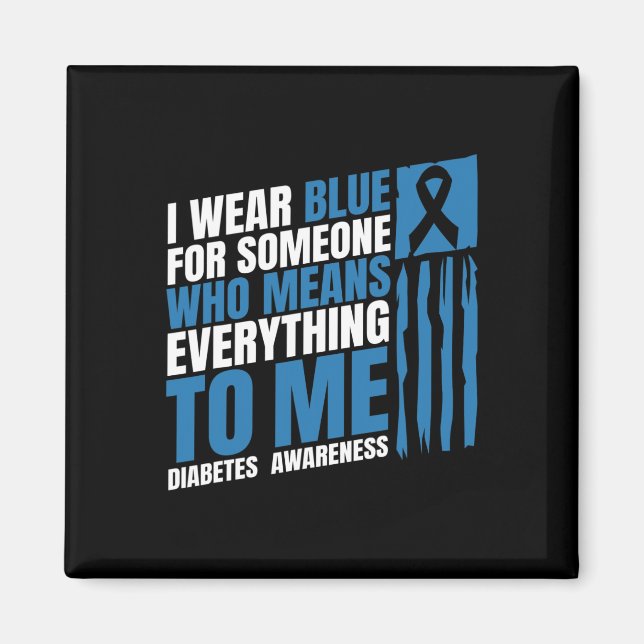 Diabetes Awareness Month Messy Bun Mother T1 T2  Magnet (Front)