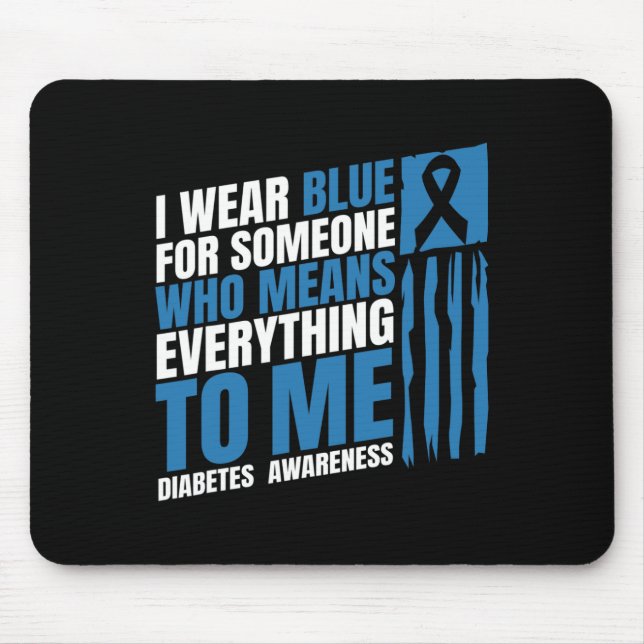 Diabetes Awareness Month Messy Bun Mother T1 T2  Mouse Mat (Front)