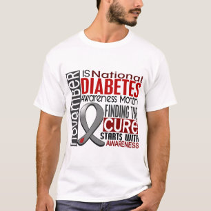 Diabetes Awareness Month Ribbon I2.5 T-Shirt