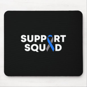 Diabetes Awareness Month Support Squad Blue Ribbon Mouse Mat