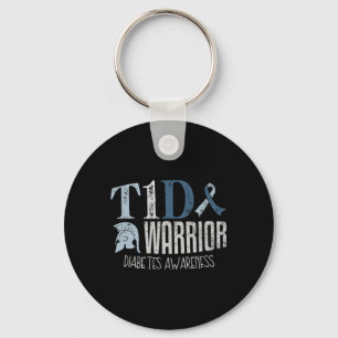 Diabetes Awareness Month T1d Diabetes Warrior 1 Key Ring