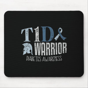 Diabetes Awareness Month T1d Diabetes Warrior 1 Mouse Mat