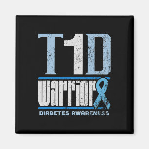 Diabetes awareness month  T1D Diabetes warrior  Magnet