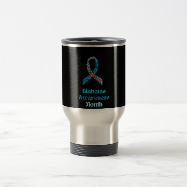diabetes awareness month travel mug (Center)