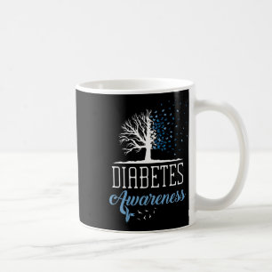 Diabetes Awareness Month Vintage Butterfly T1 T2 Coffee Mug