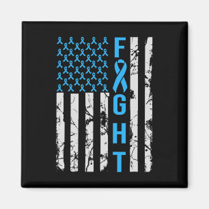 Diabetes Awareness N USA Flag Distressed For Type Magnet