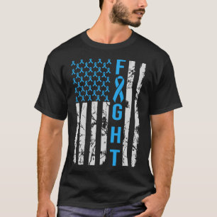 Diabetes Awareness N USA Flag Distressed For Type T-Shirt