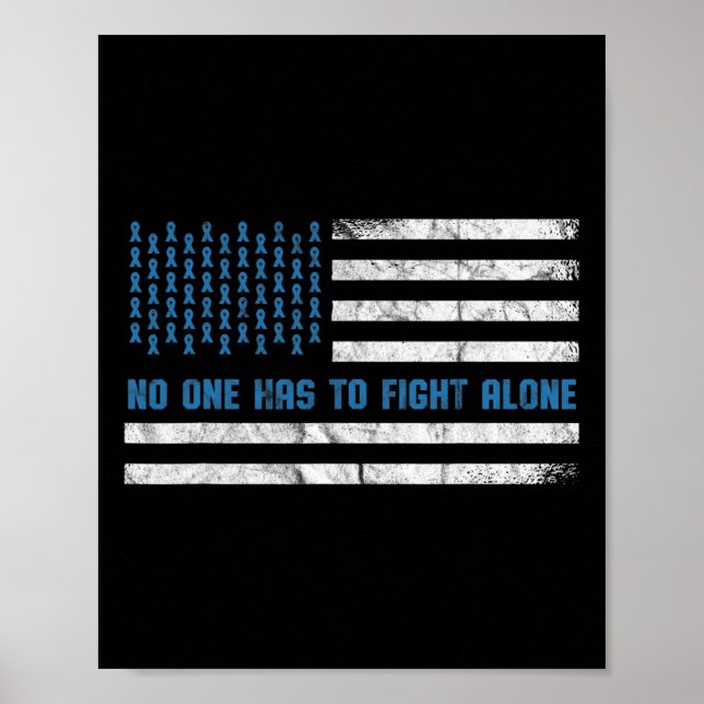 Diabetes Awareness Nobody Has To Fight Alone Ameri Poster (Front)