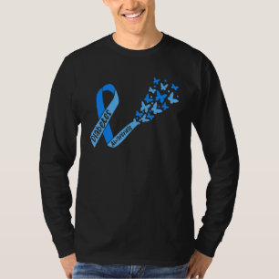 Diabetes Awareness Ribbon And Butterflies Type 1 D T-Shirt