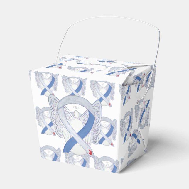 Diabetes Awareness Ribbon IDDM Gift Favour Boxes (Front Side)