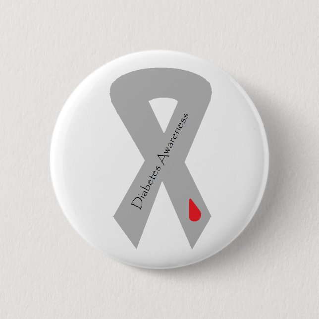 Diabetes Awareness Ribbon Pin (Front)