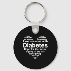 Diabetes Awareness Support Month Key Ring