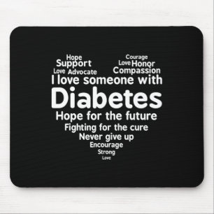Diabetes Awareness Support Month Mouse Mat