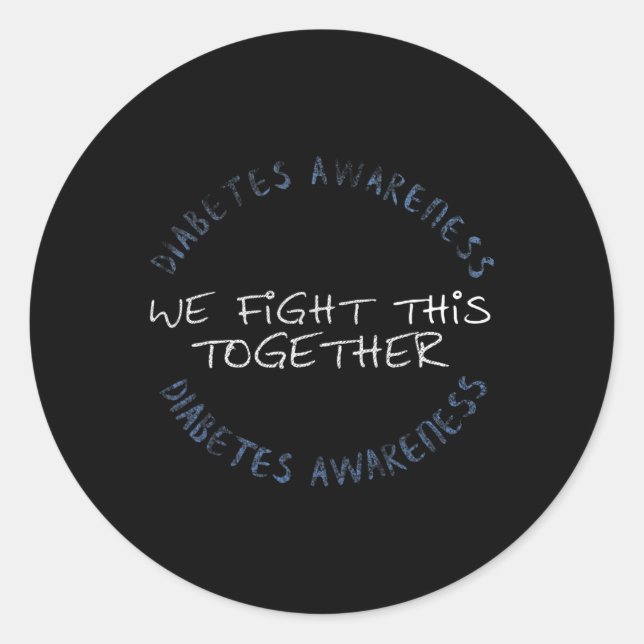Diabetes Awareness T1D - Diabetes Mum Dad Family G Classic Round Sticker (Front)