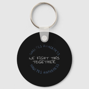 Diabetes Awareness T1D - Diabetes Mum Dad Family G Key Ring