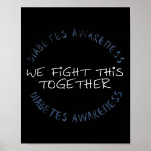 Diabetes Awareness T1D - Diabetes Mum Dad Family G Poster