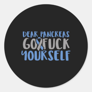 Diabetes Awareness Type 1 2 - Diabetic T1d T2d 10 Classic Round Sticker