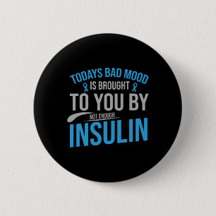 Diabetes Awareness Type 1 2 - Diabetic T1d T2d 2 6 Cm Round Badge